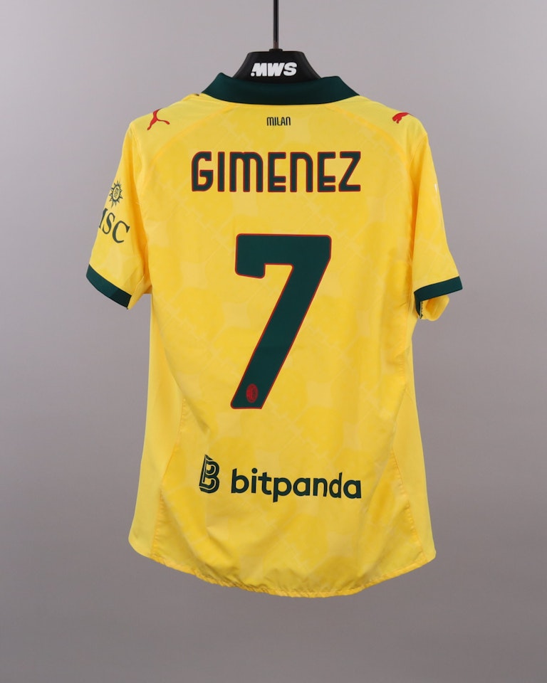Santiago Giménez AC Milan jersey
