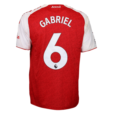 Gabriel Magalhães Arsenal camisa.