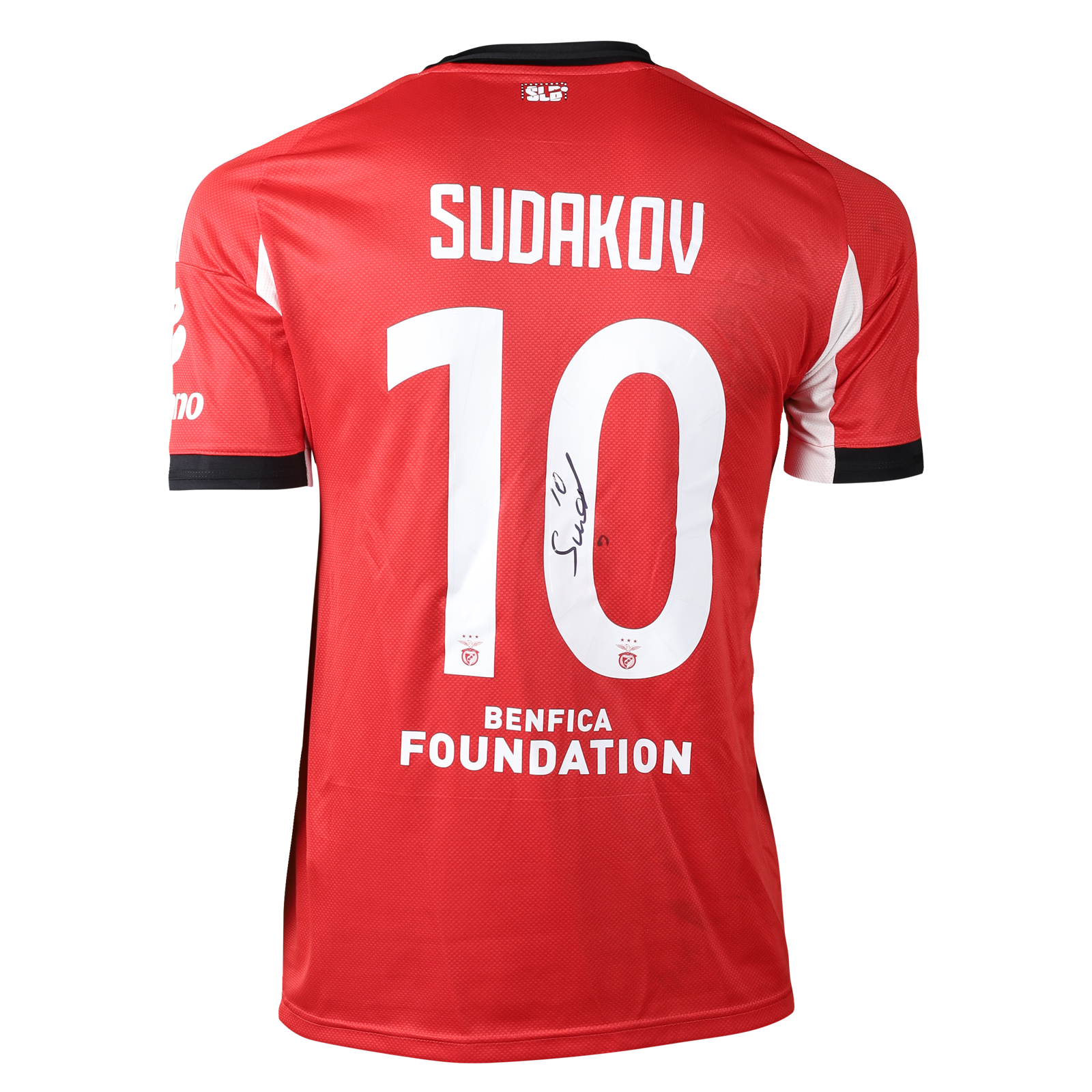 Georgiy Sudakov | SL Benfica - Qarabağ FK | MatchWornShirt