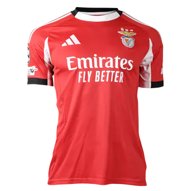 サッカーユニフォーム SL Benfica W Georgiy Sudakov | SL Benfica - Qarabağ FK | MatchWornShirt