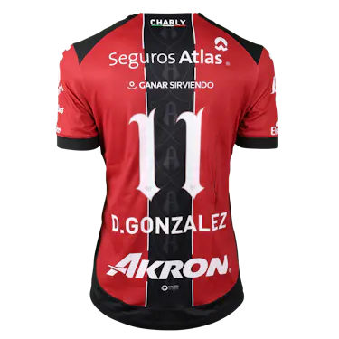 Diego Luis Gonzalez Alcaraz Atlas FC jersey