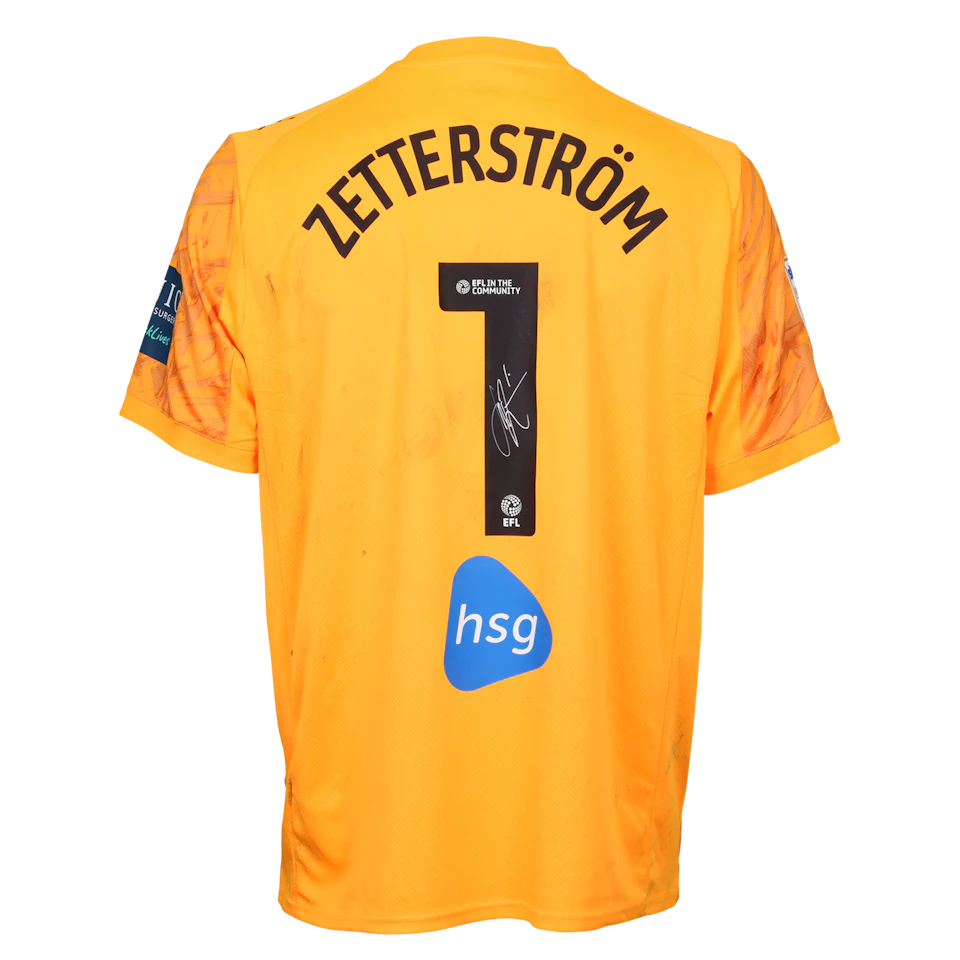 来自Derby County的Jacob Widell Zetterström球衣