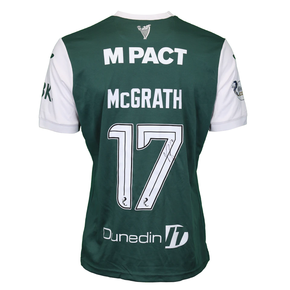 Hibernian 팀의 Jamie McGrath 셔츠