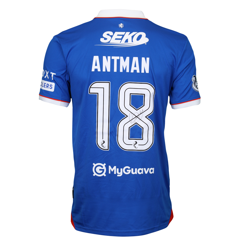 Oliver Antman | Rangers | Rangers - Hibernian | MatchWornShirt