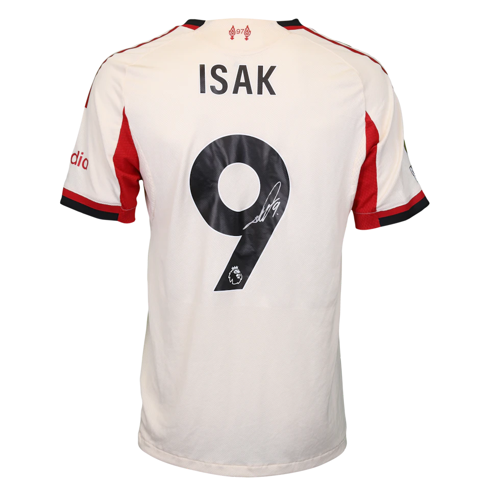 Alexander Isak Liverpool camisa.