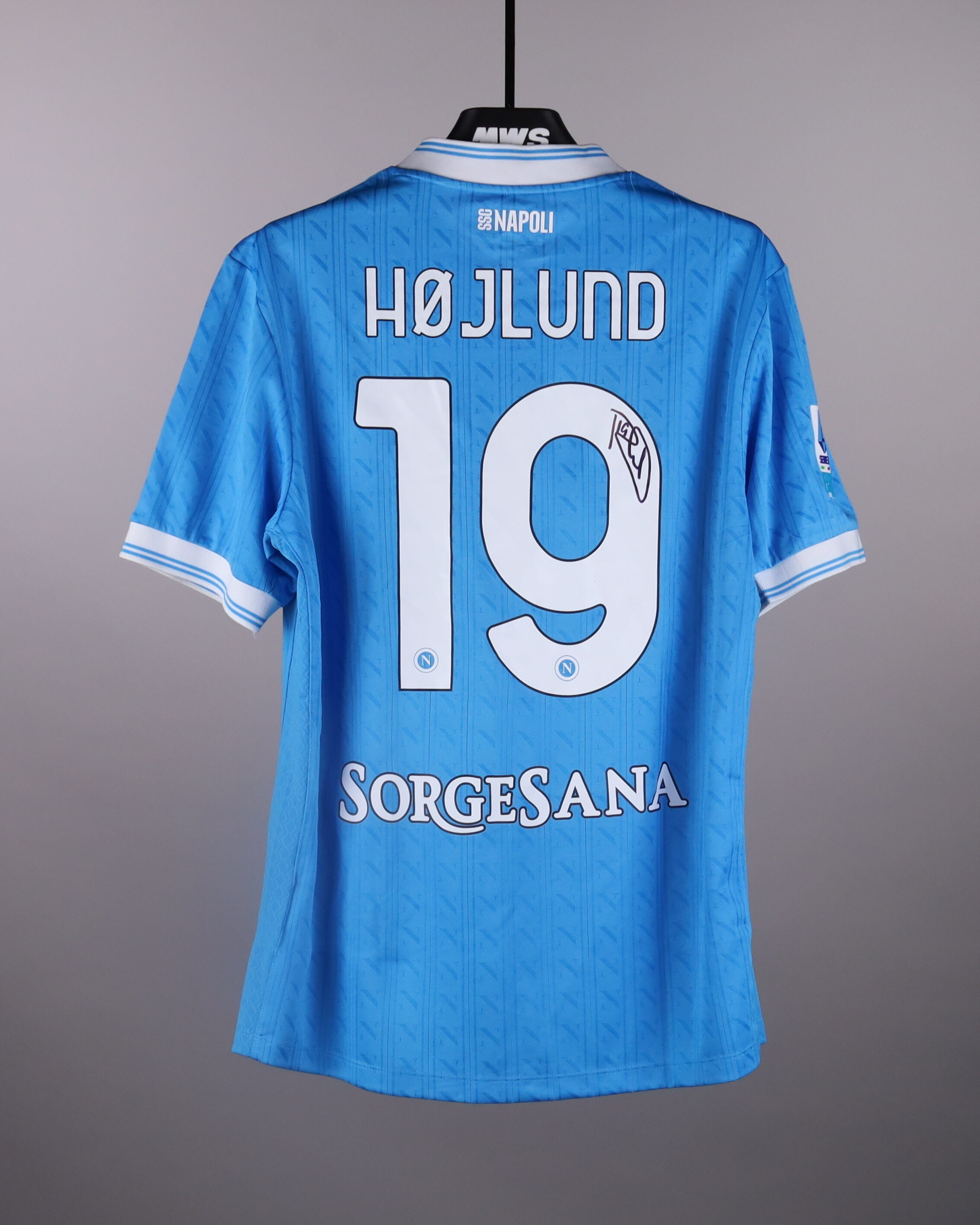 Rasmus Højlund | AC Milan - Napoli | MatchWornShirt