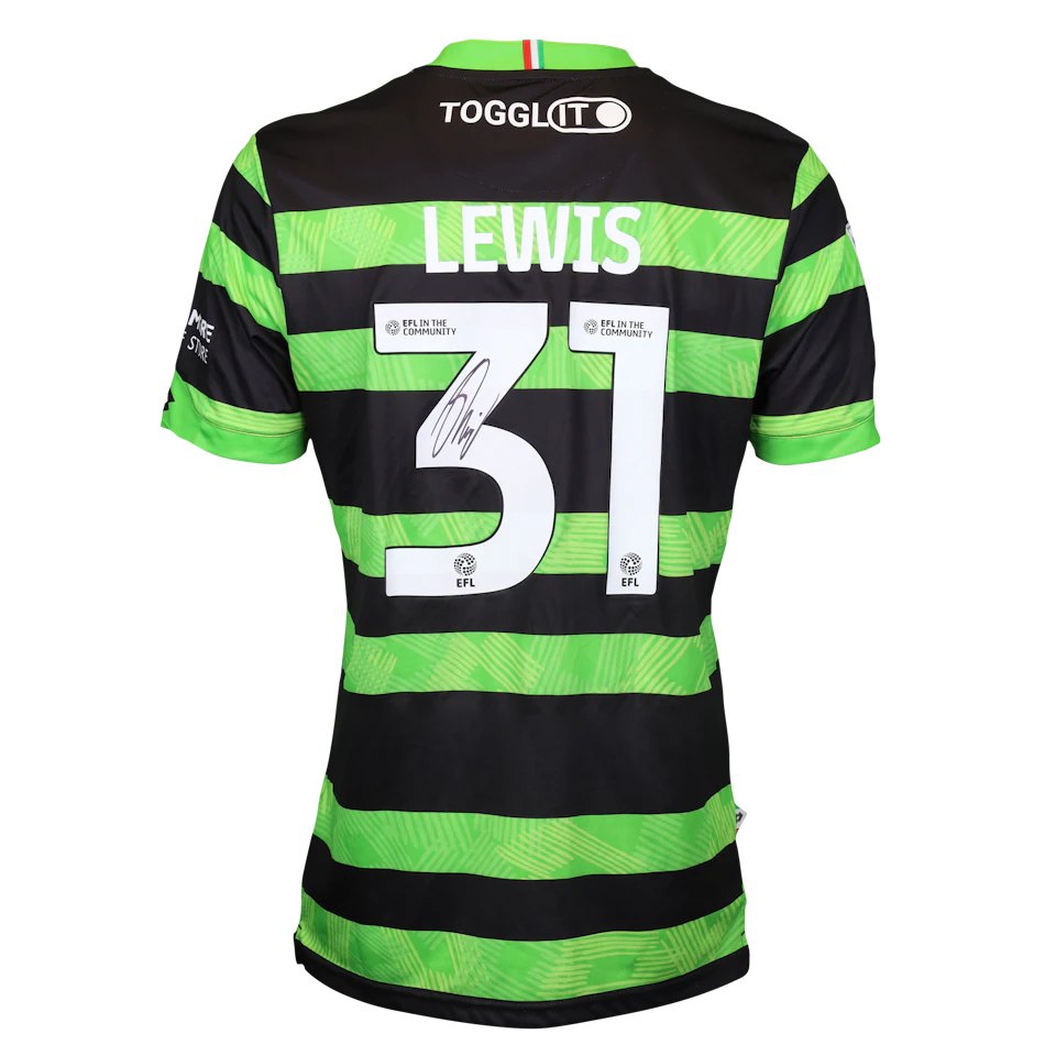 来自AFC Wimbledon的Joe Lewis球衣