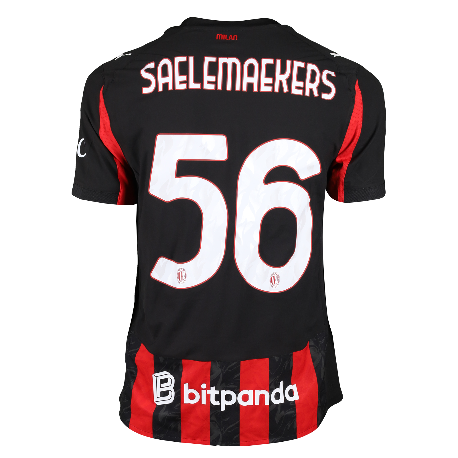 Alexis Saelemaekers | AC Milan - US Lecce | MatchWornShirt