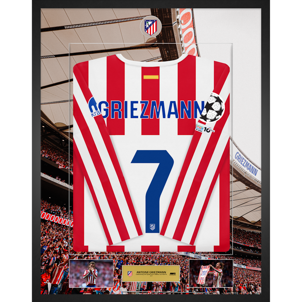 Limited Edition Framed Griezmann Shirt 200 Goals - 4