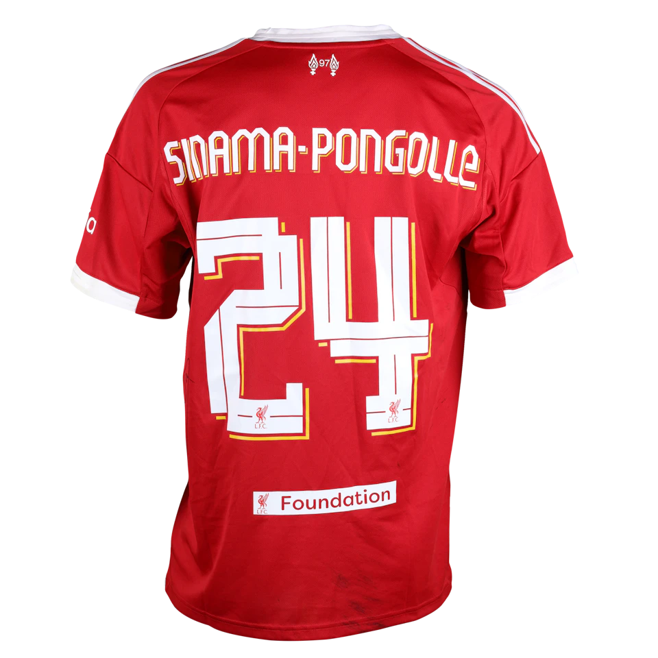Flo Sinama-Pongolle Liverpool jersey