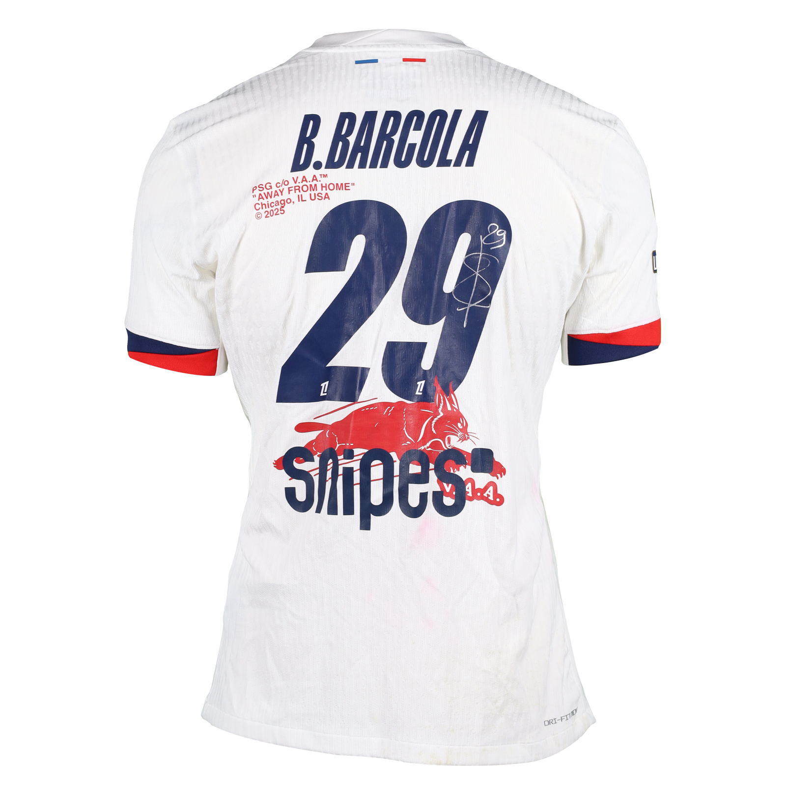 Bradley Barcola Paris Saint-Germain shirt