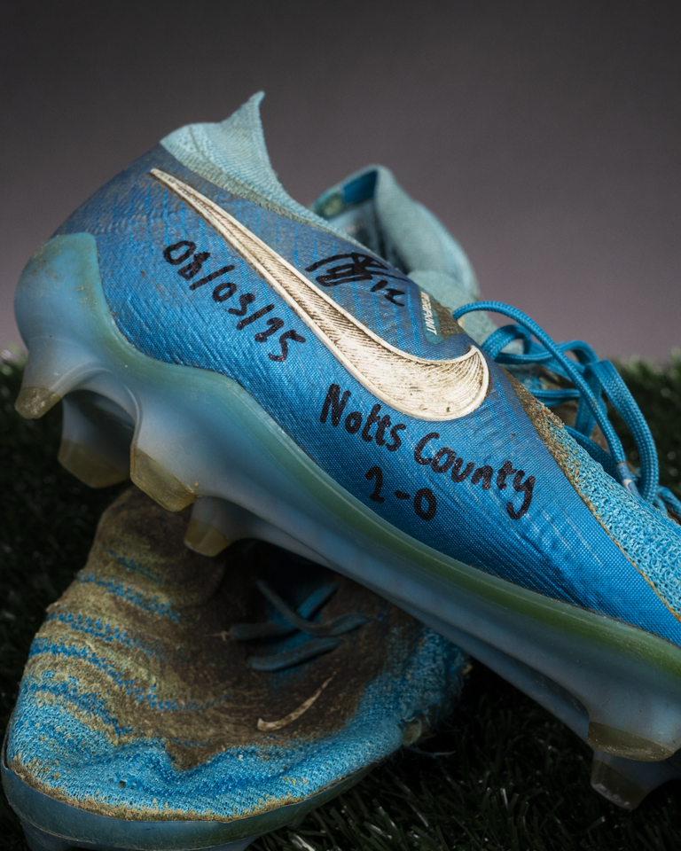 Alistair Smith Signed & Match Worn Boots from 24/25 Season