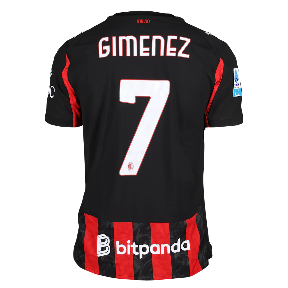来自AC Milan的Santiago Giménez球衣