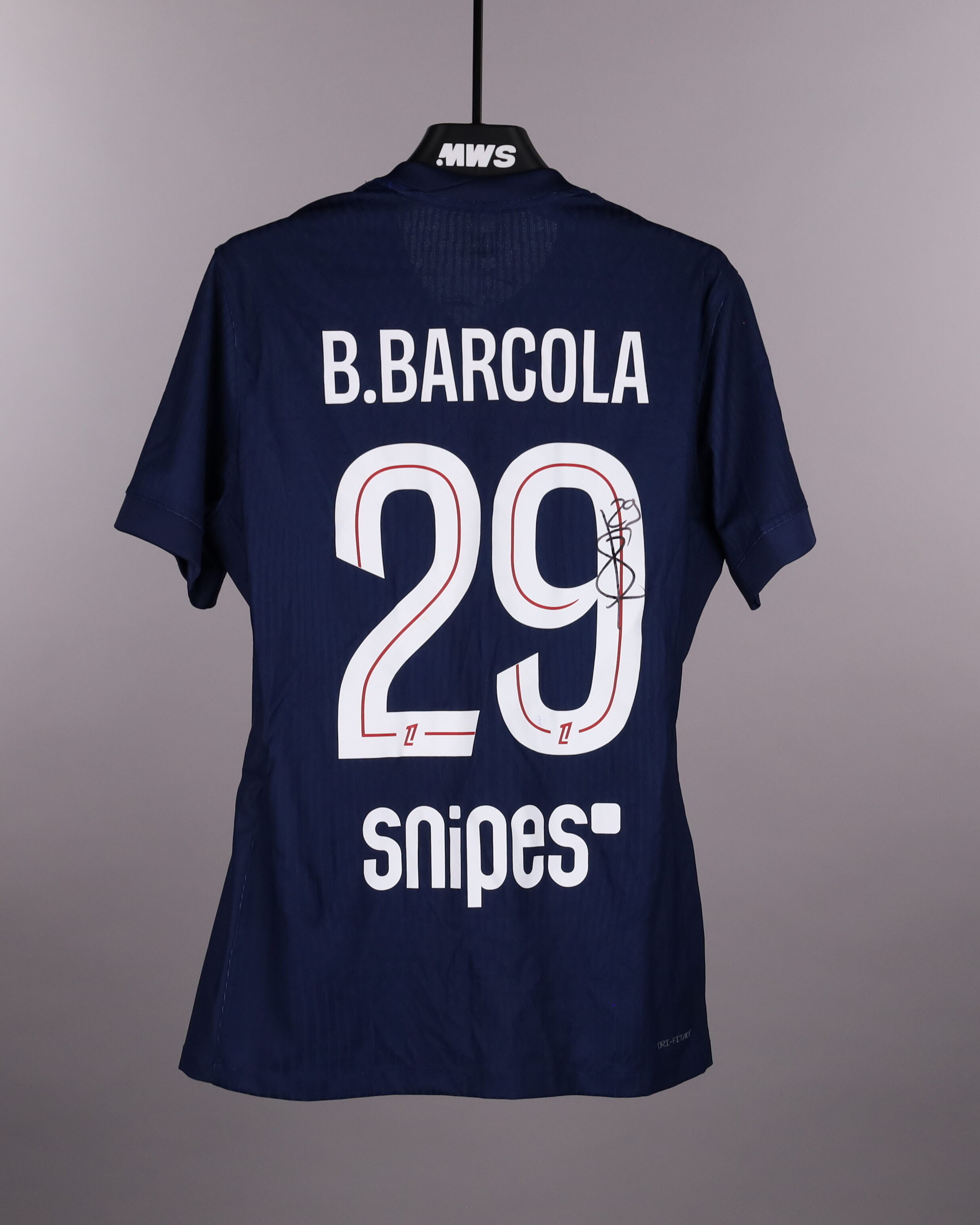 Bradley Barcola Paris Saint-Germain shirt