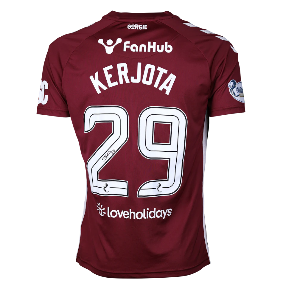 Sabah Kerjota Heart Of Midlothian Celtic MatchWornShirt sabah-kerjota-heart-of-midlothian-celtic-matchwornshirt