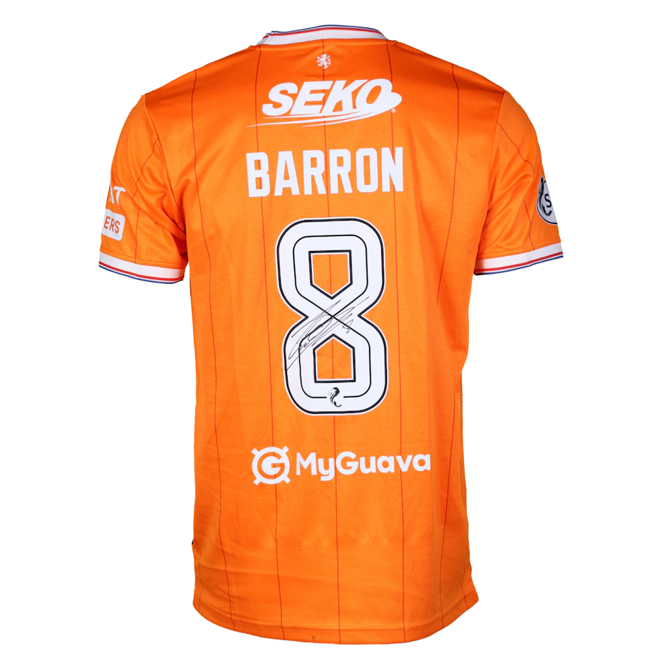 Connor Barron | Hibernian - Rangers | MatchWornShirt