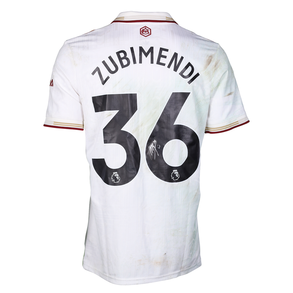 Martín Zubimendi | Burnley - Arsenal | MatchWornShirt