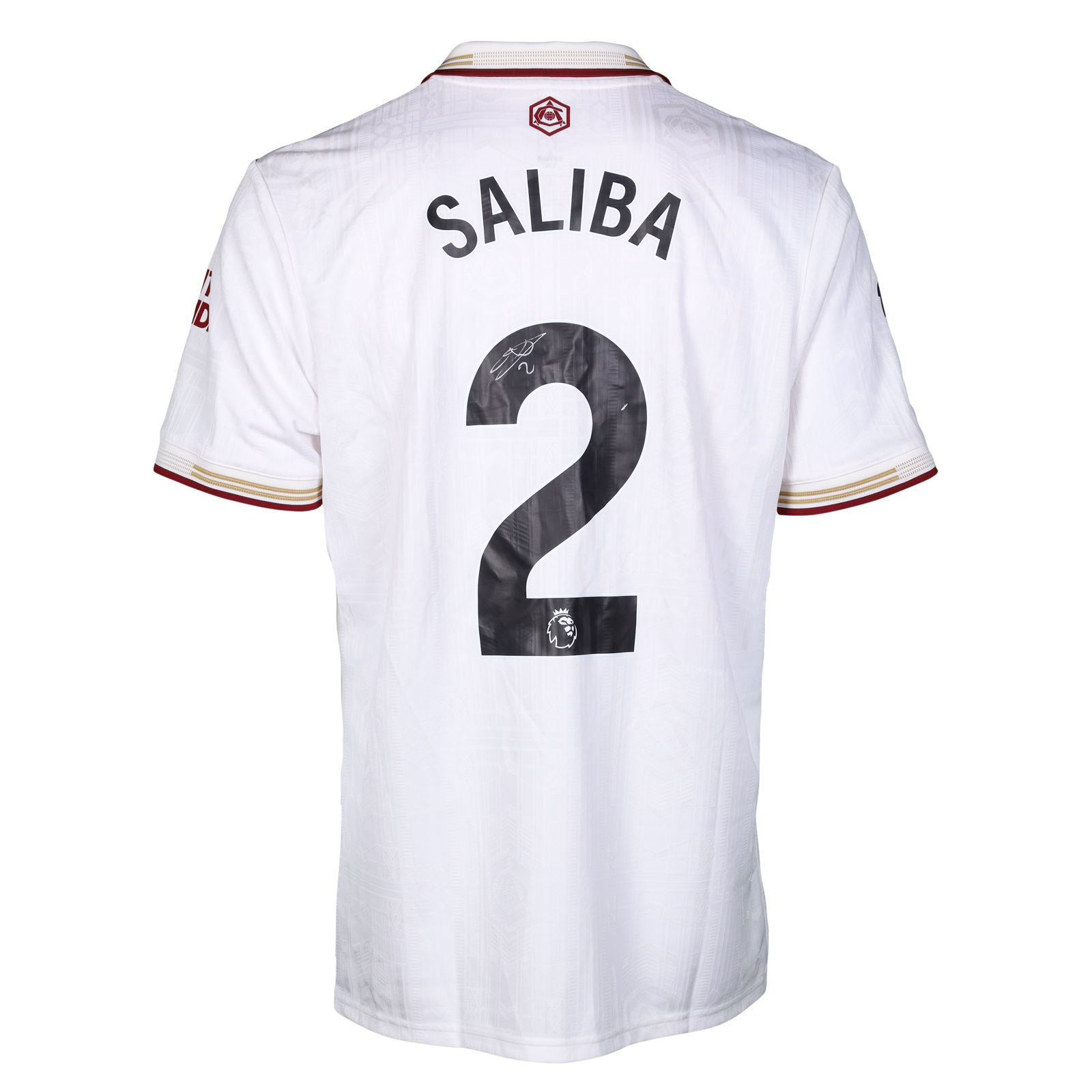 William Saliba | Burnley - Arsenal | MatchWornShirt