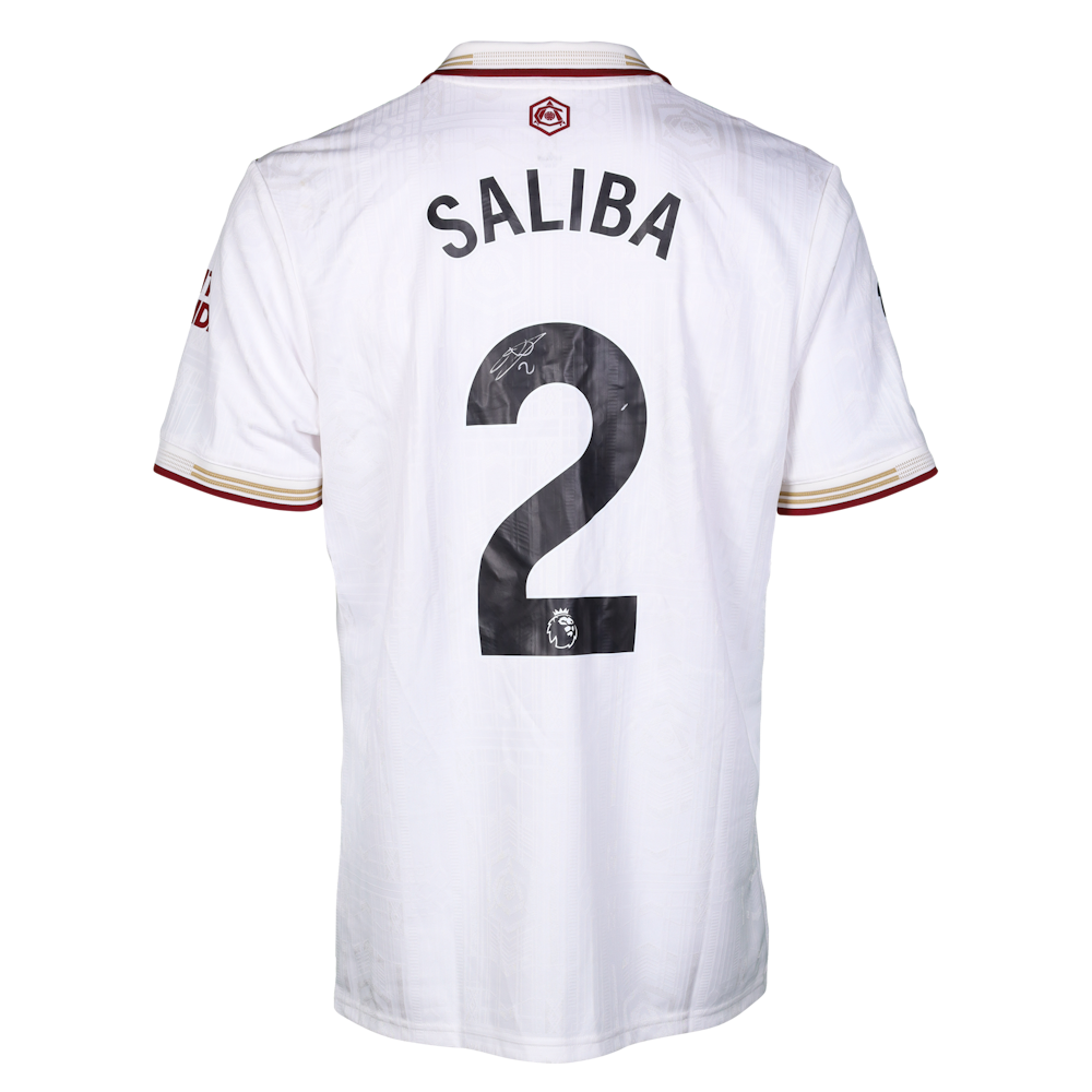 William Saliba | Burnley - Arsenal | MatchWornShirt