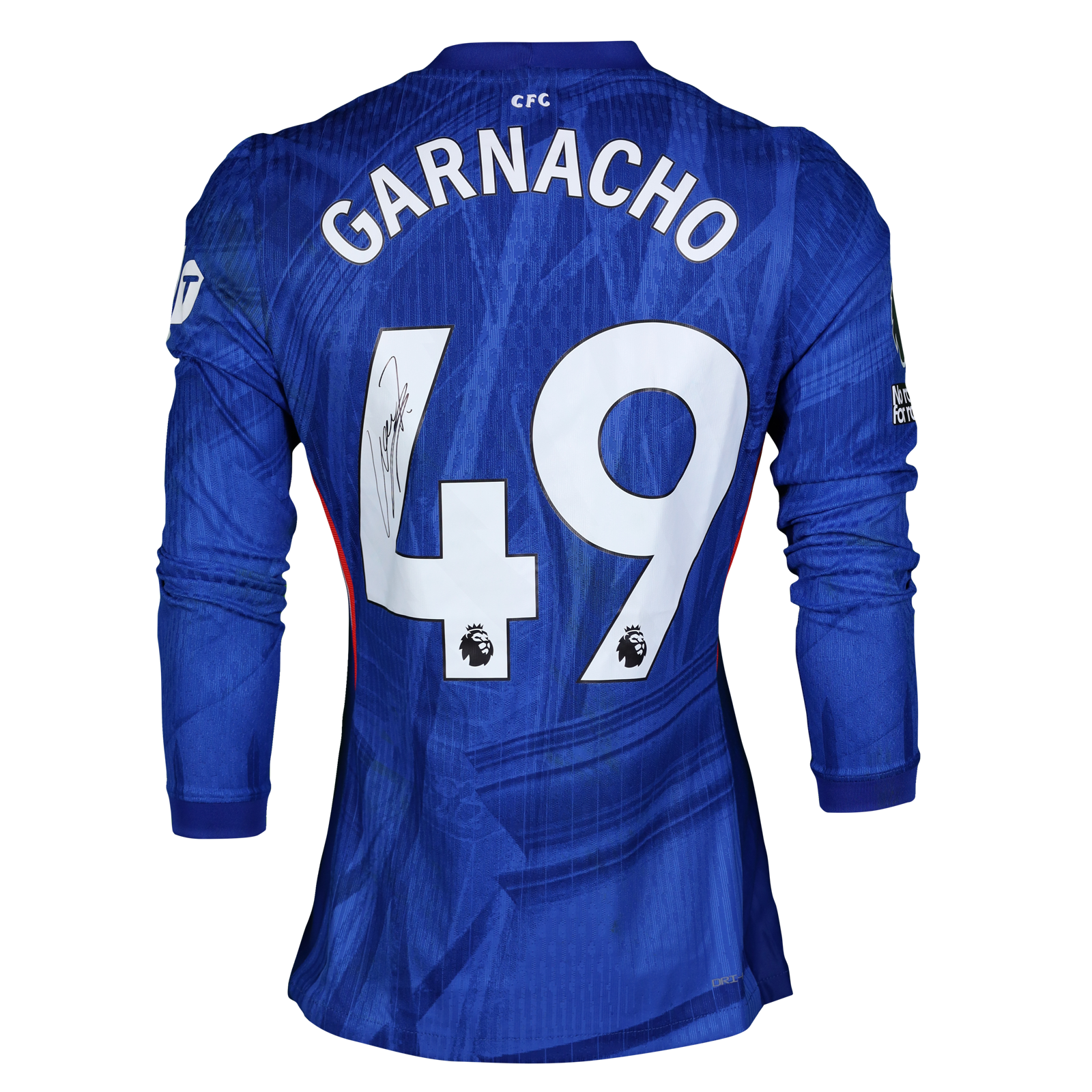 チェルシー　ホーム長袖 GARNACHO 2XL 新品未使用タグ付　スポンサー Alejandro Garnacho | Tottenham Hotspur - Chelsea | MatchWornShirt