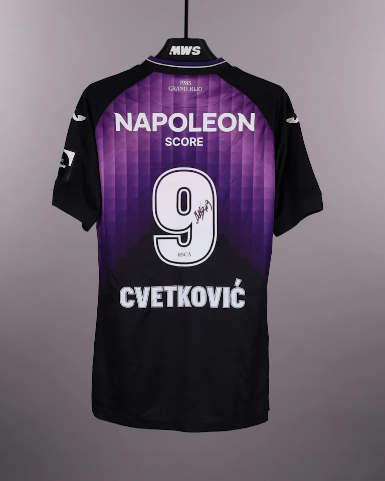 来自RSC Anderlecht的Mihajlo Cvetković球衣