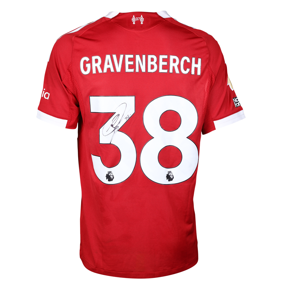 【サンビーム様】リヴァプールオーセンティックユニフォームGRAVENBERCH Ryan Gravenberch | Liverpool - Aston Villa | MatchWornShirt