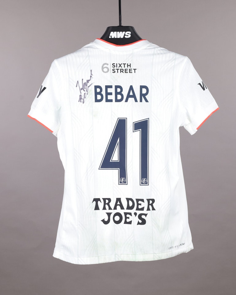 Hannah Bebar Bay FC shirt