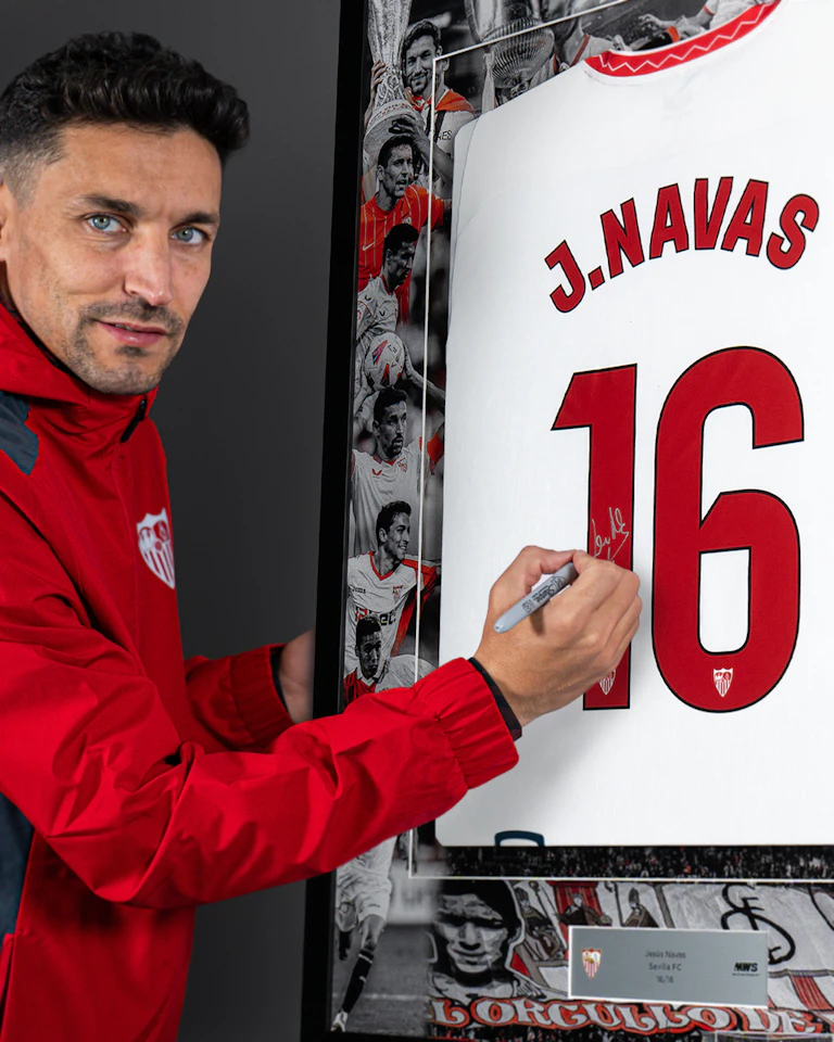 Jesús Navas Limited Edition Framed Shirt 8 
