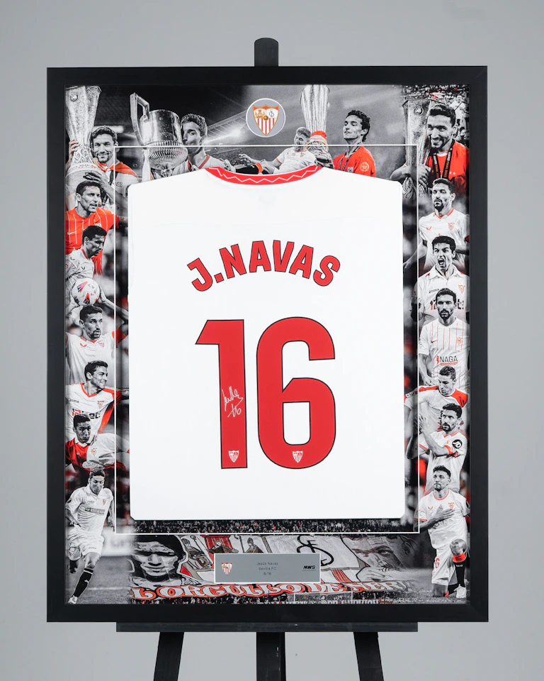 Jesús Navas Limited Edition Framed Shirt 8 