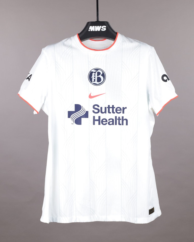 Kelli Hubly Bay FC shirt