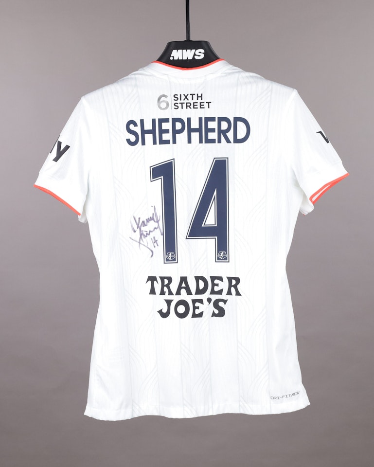 Jamie Shepherd Bay FC shirt