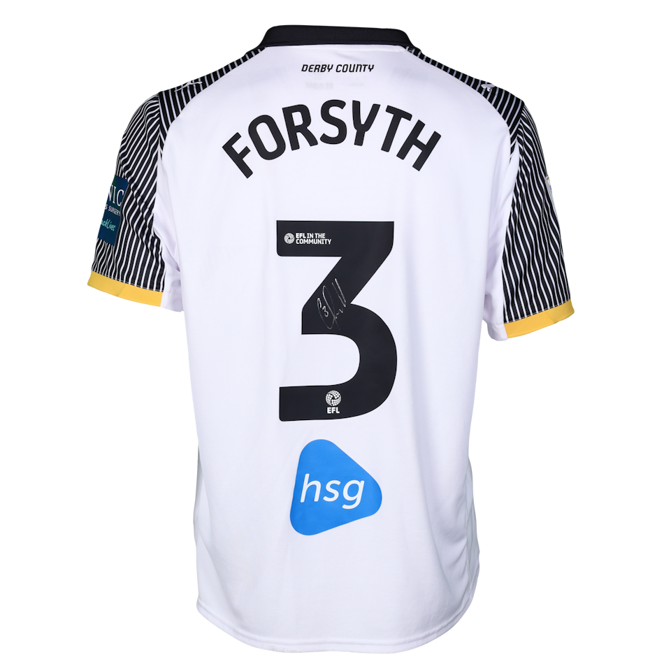 Craig Forsyth Derby County shirt