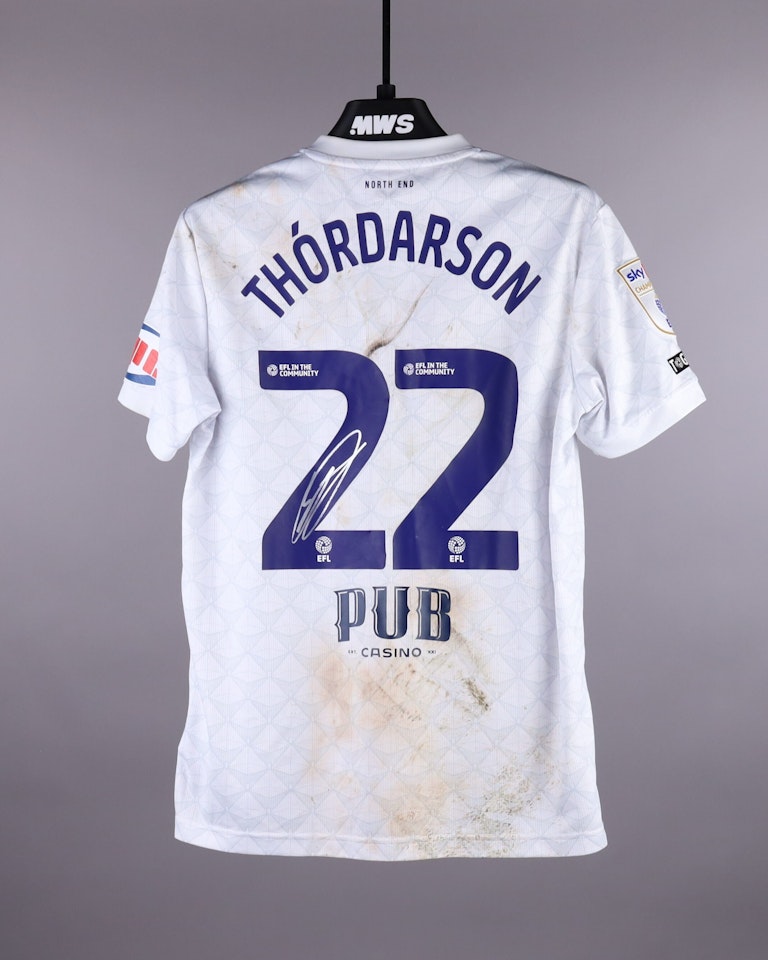 Stefán Teitur Þórðarson Preston North End shirt