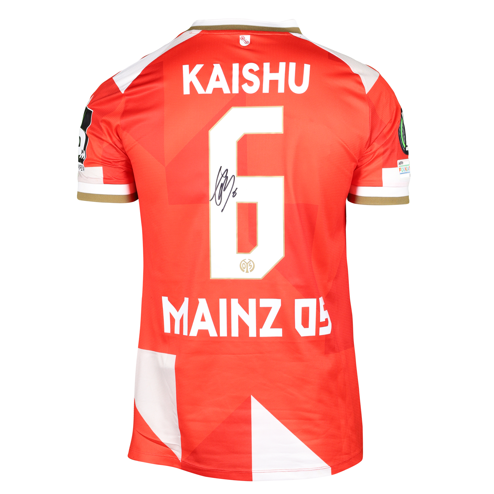 Kaishu Sano 佐野海舟 | Mainz 05 - ACF Fiorentina | MatchWornShirt