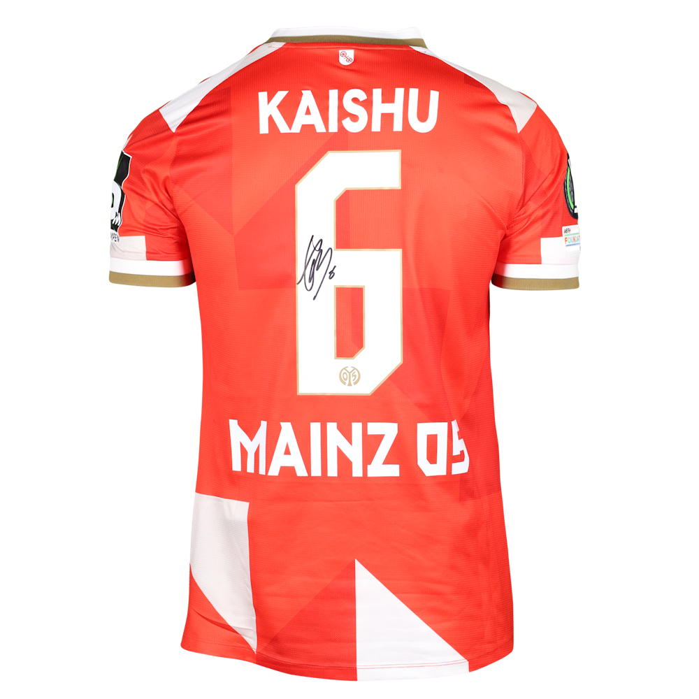 Kaishu Sano 佐野海舟 | Mainz 05 - ACF Fiorentina | MatchWornShirt