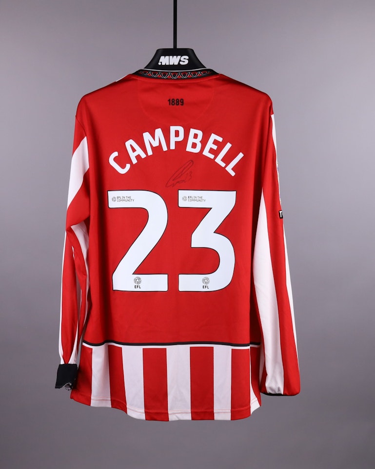 Tyrese Campbell Sheffield United shirt