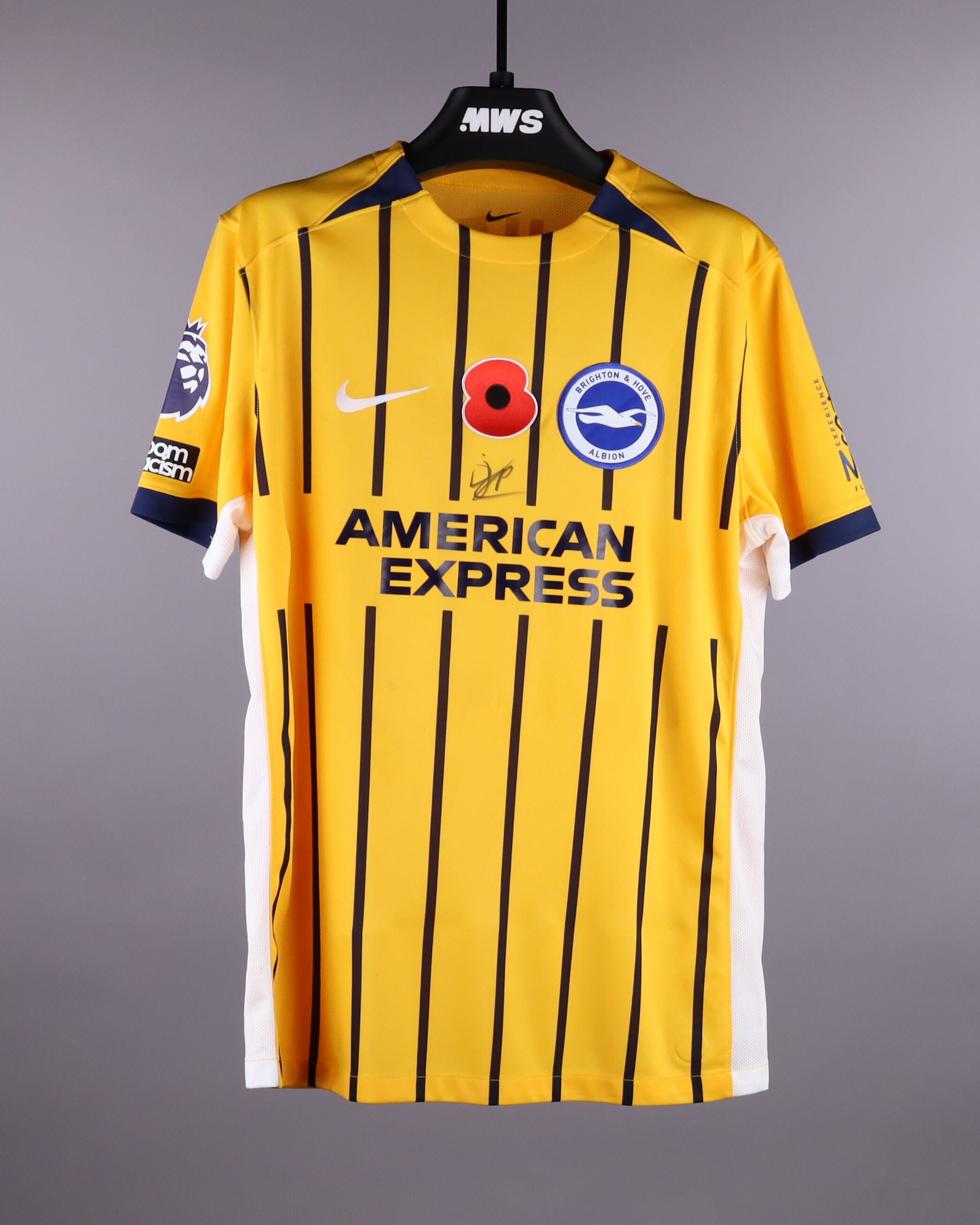 Official Brighton & Hove Albion Soccer Game-Worn Jerseys Auctions