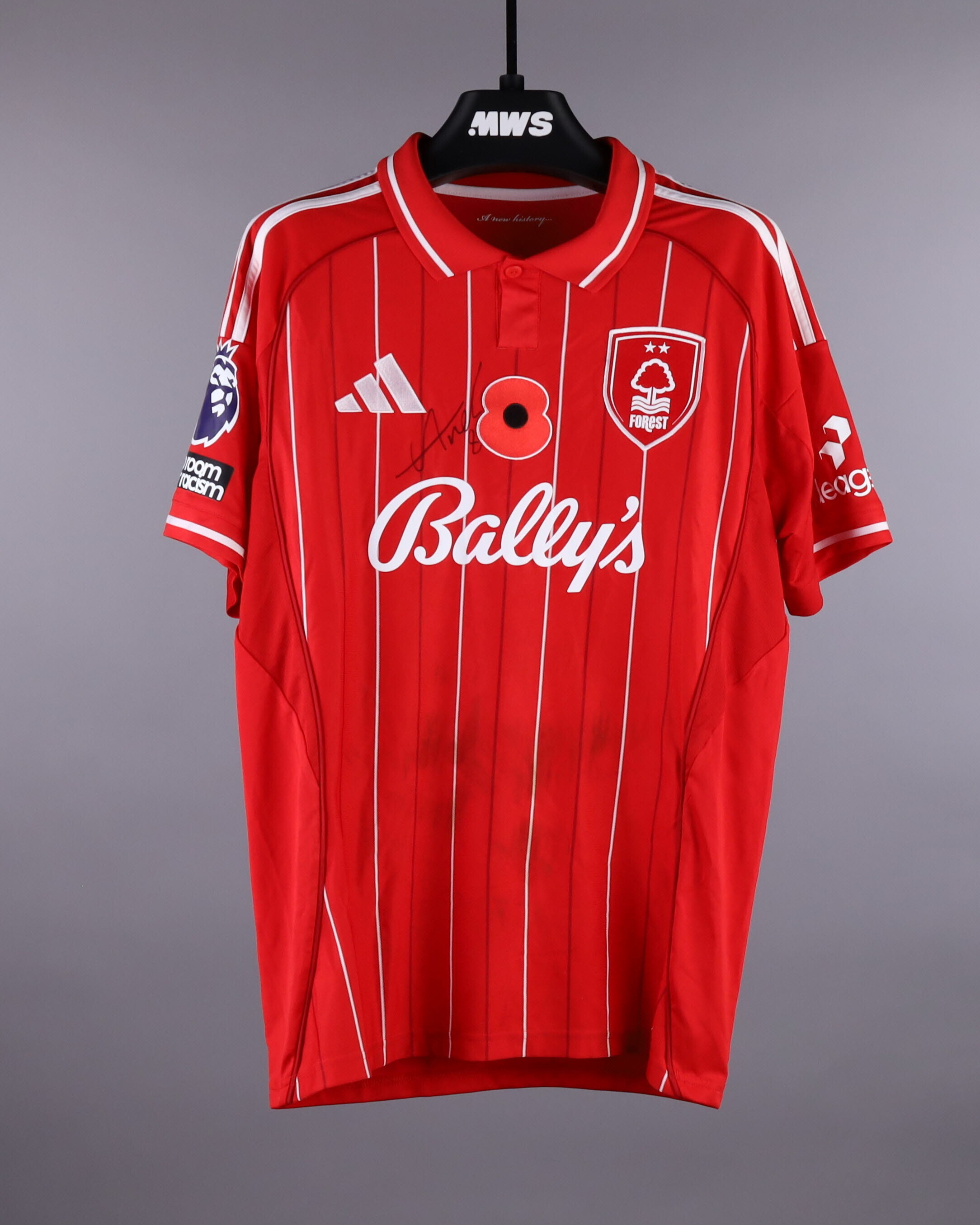 Official Nottingham Forest Soccer Game-Worn Jerseys Auctions