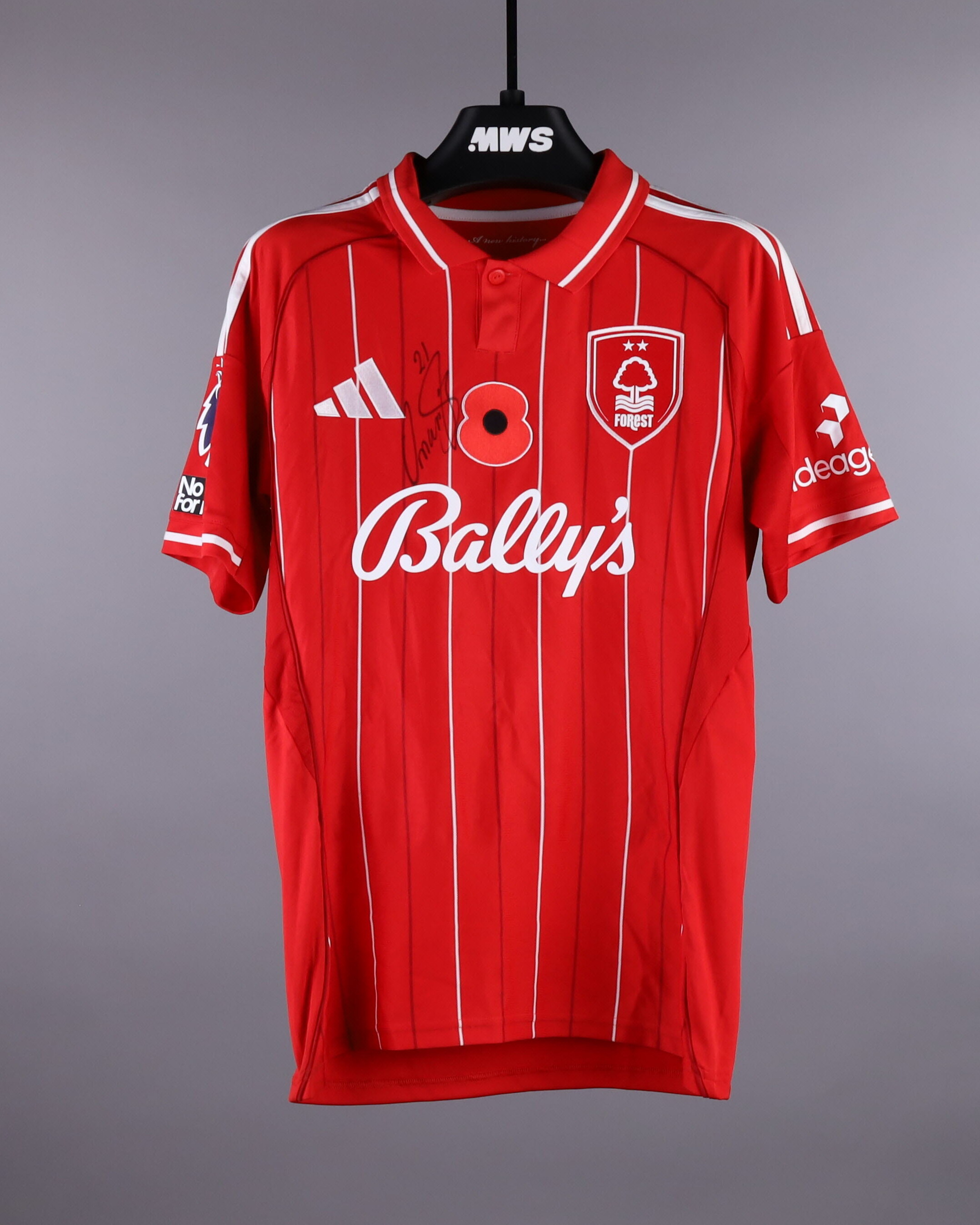Official Nottingham Forest Soccer Game-Worn Jerseys Auctions