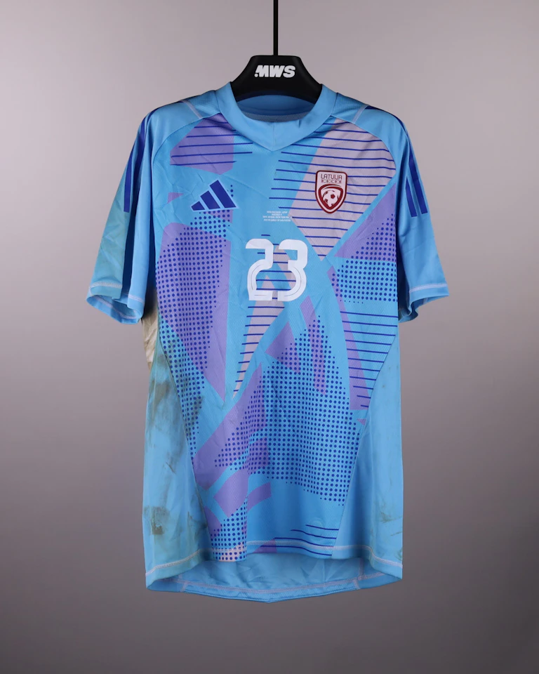 Rihards Matrevics | North Macedonia - Latvia | MatchWornShirt