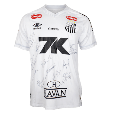 Squad Signed Shirt - 2 Santos jersey