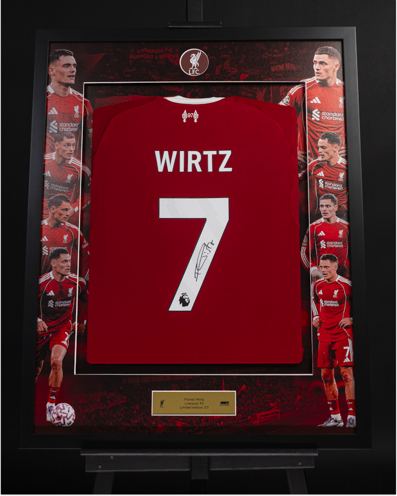 [本日限定値下げ中]  Liverpool FC WIRTZ 7 Limited Edition Framed Florian Wirtz Shirt - 7 | Liverpool FC