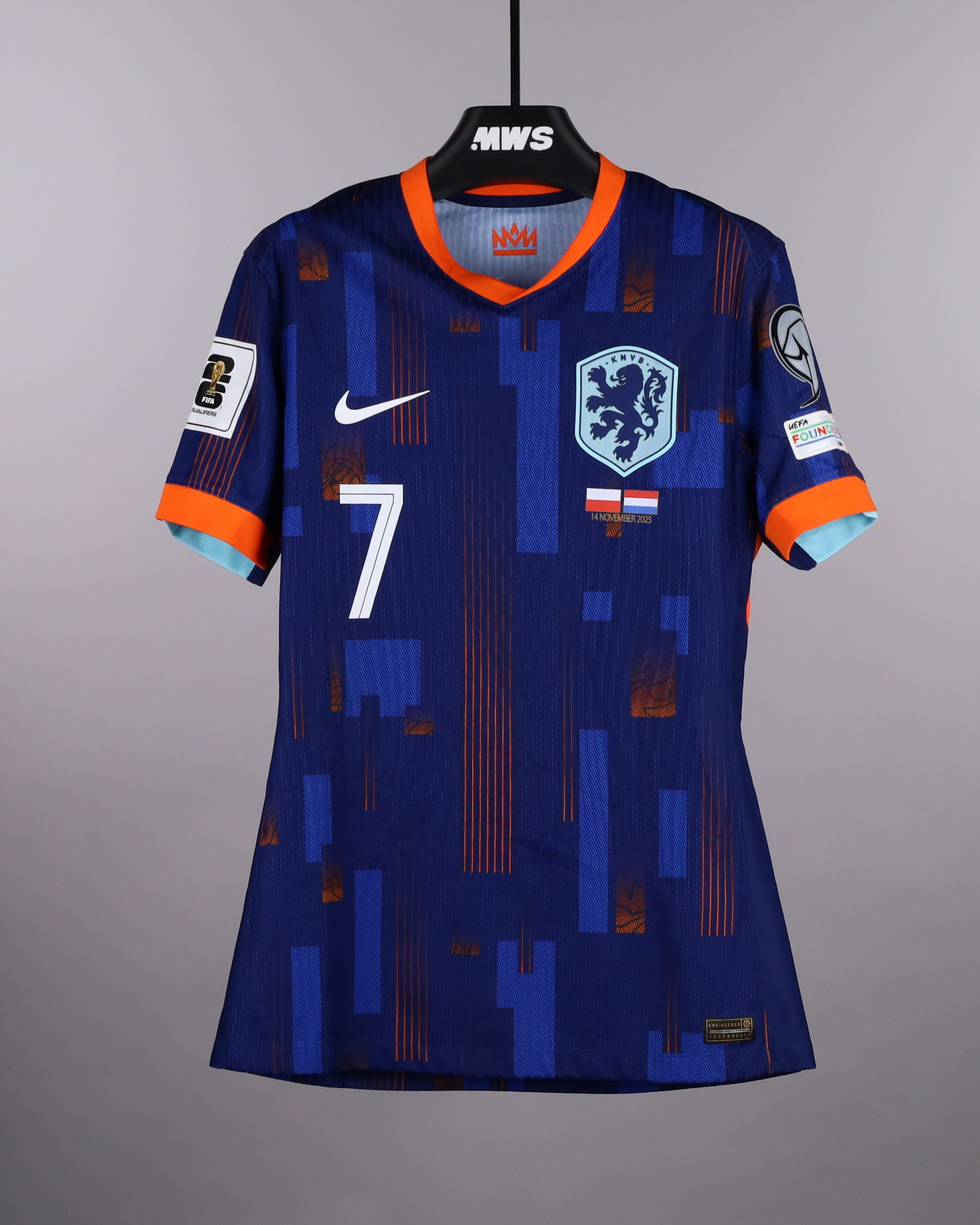 Xavi Simons | Poland - Netherlands | MatchWornShirt