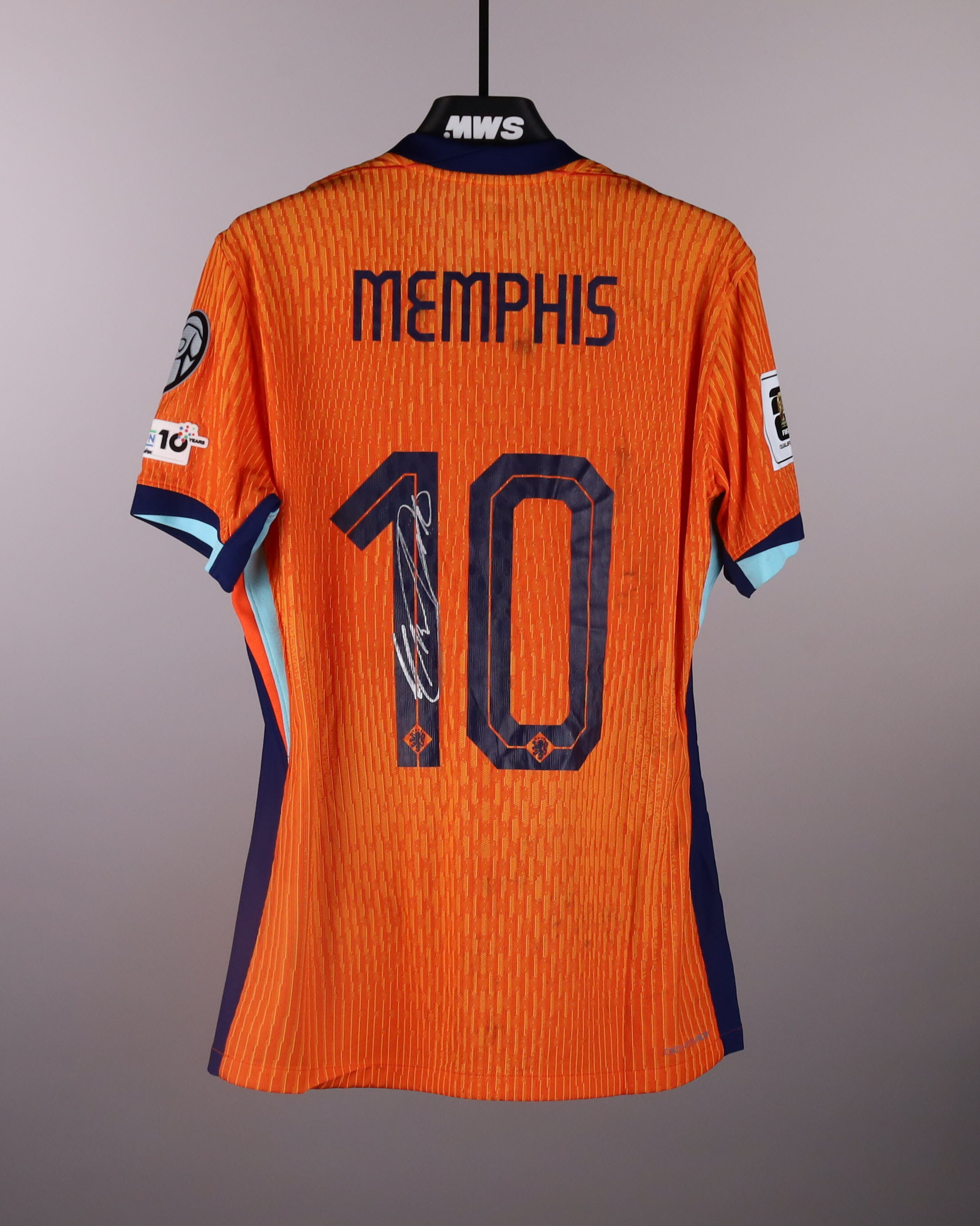 Memphis Depay | Netherlands - Lithuania | MatchWornShirt