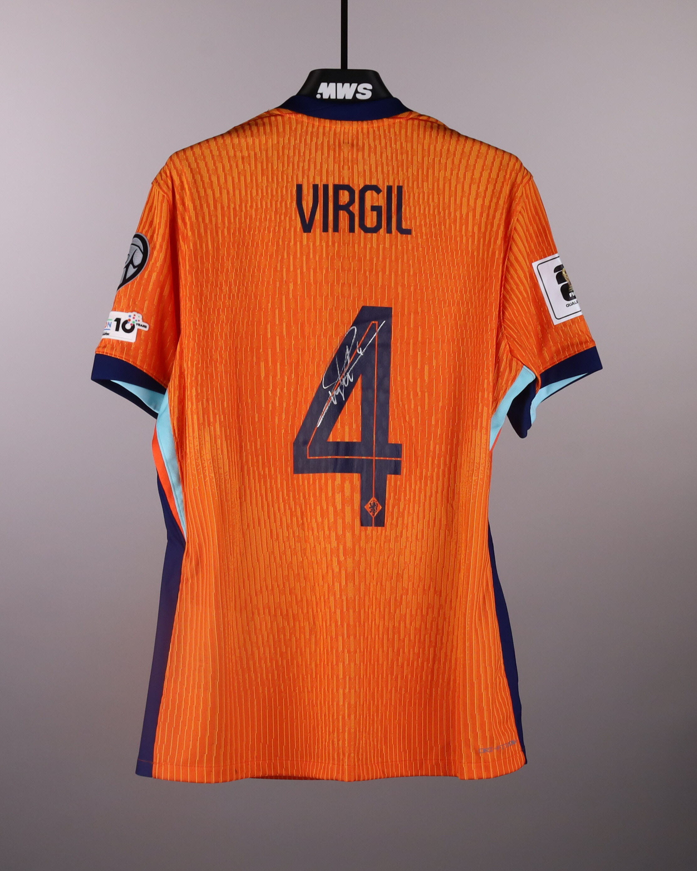 Virgil van Dijk | Netherlands - Lithuania | MatchWornShirt