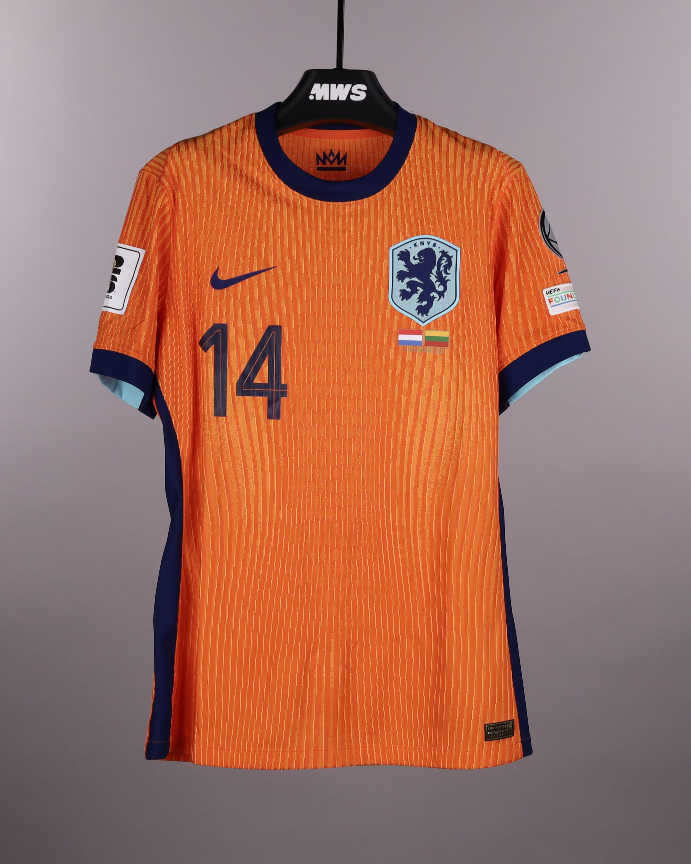 Tijjani Reijnders | Netherlands - Lithuania | MatchWornShirt