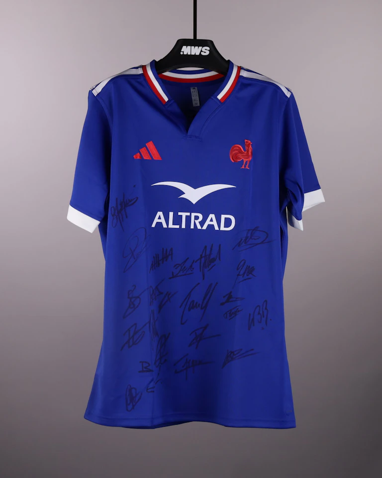 France Rugby - Squad Signed Shirt - 2025 - Home - 4 | France Rugby
