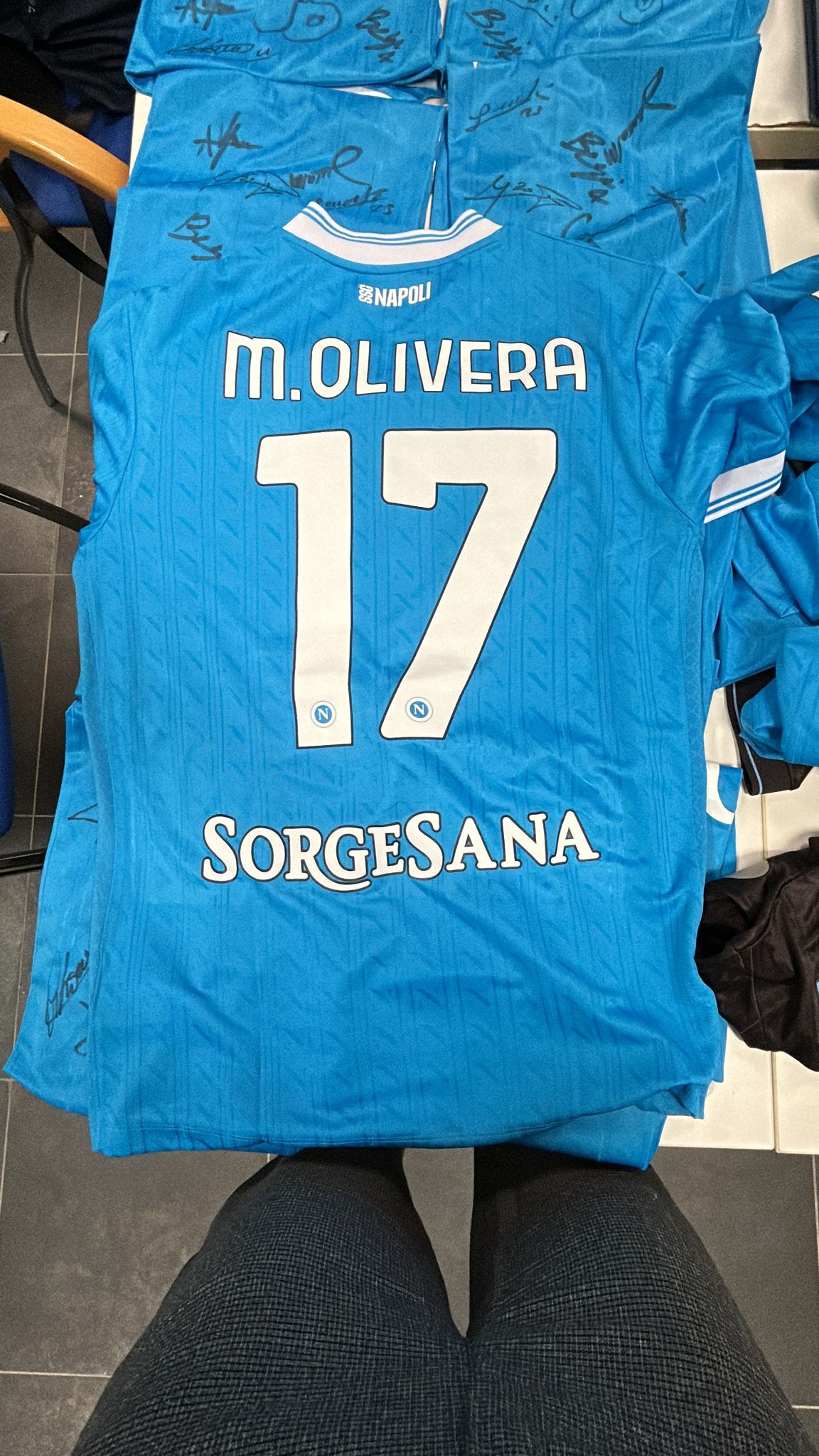 Mathías Olivera SSC Napoli shirt