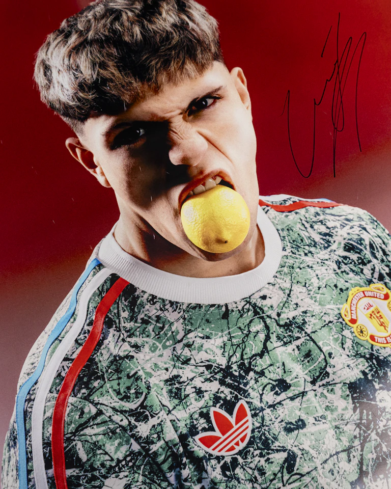 Alejandro Garnacho Signed Poster