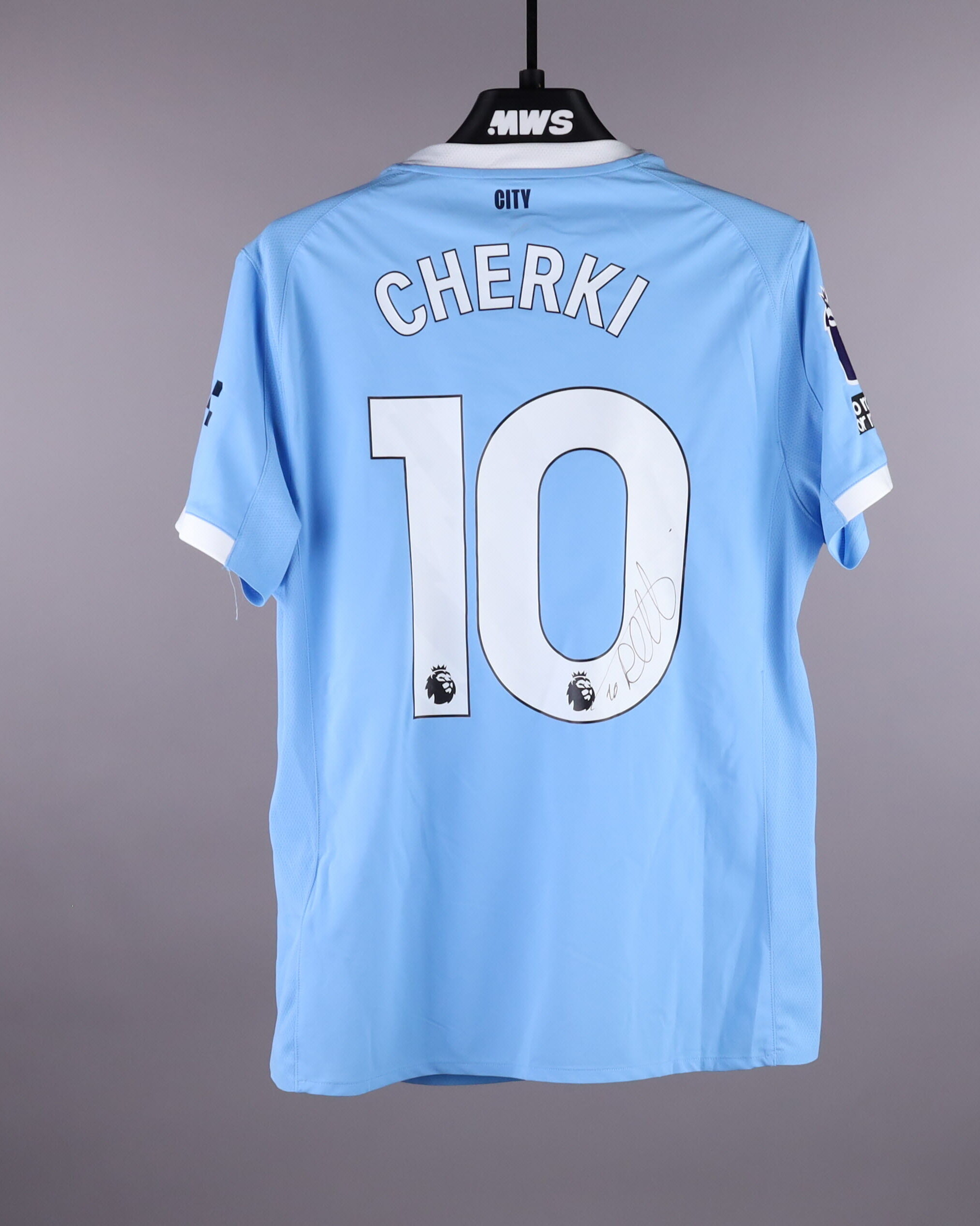 Ryan Cherki | Manchester City - Liverpool | MatchWornShirt